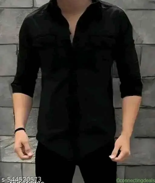 Modern Men’s Cotton Blend Shirt | Trendy Full - Image 1
