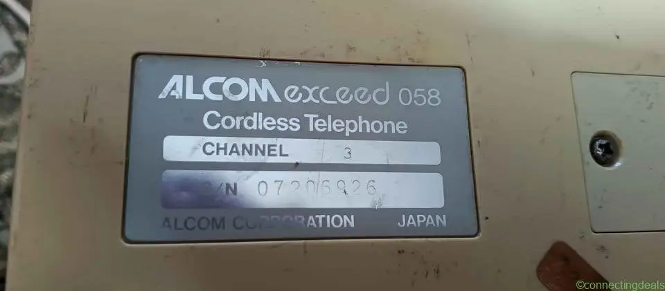 A vintage cordless phone for antique collection