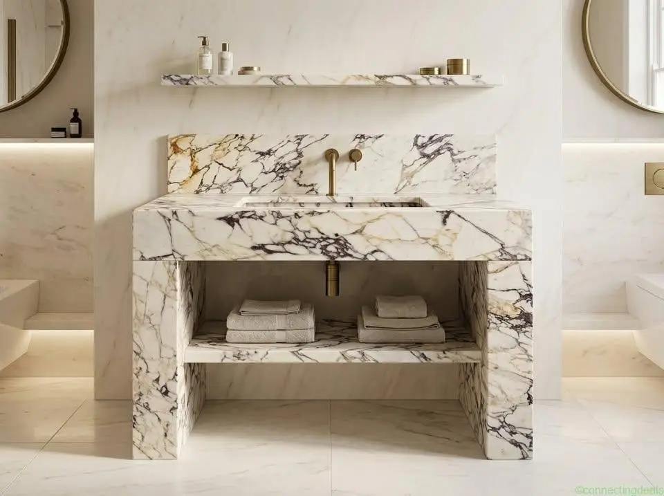 Elite Calacatta Viola Marble Basin - Image 1