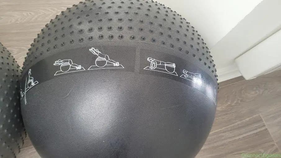 2 Exercises Balls Set: Knobby Massage Ball & Gym - Image 1