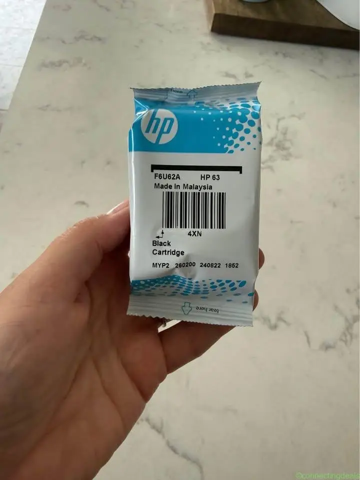 HP 63 Black Ink - Image 1