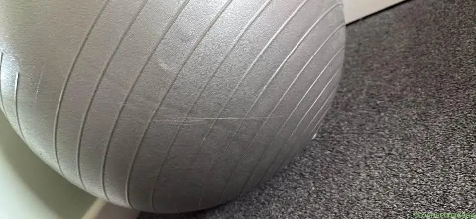 Grey Exercise Fitness Gym Ball – Pilates, Yoga &