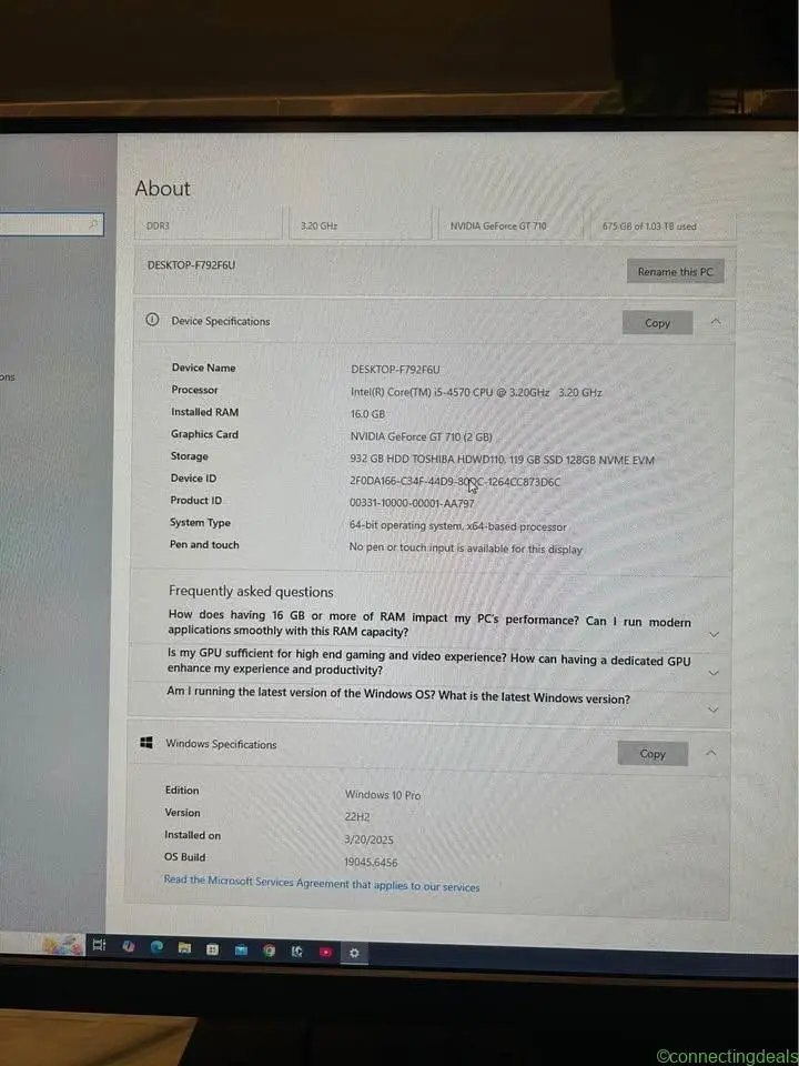 Intel i5 cpu in new condition 1 months old