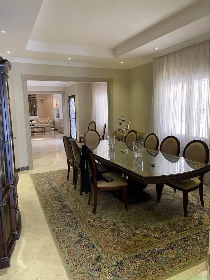 Traditional Wood Dining Table Set with China