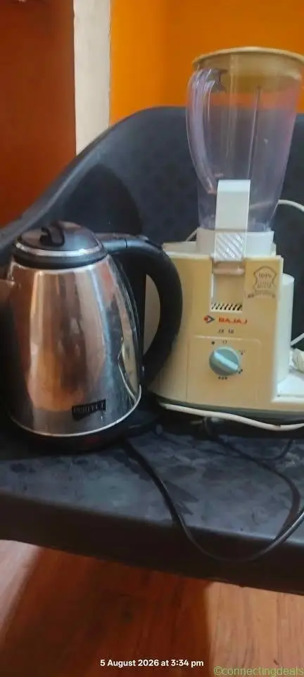 Bajaj Mixer Juicer + Perfect Electric Kettle - Image 1