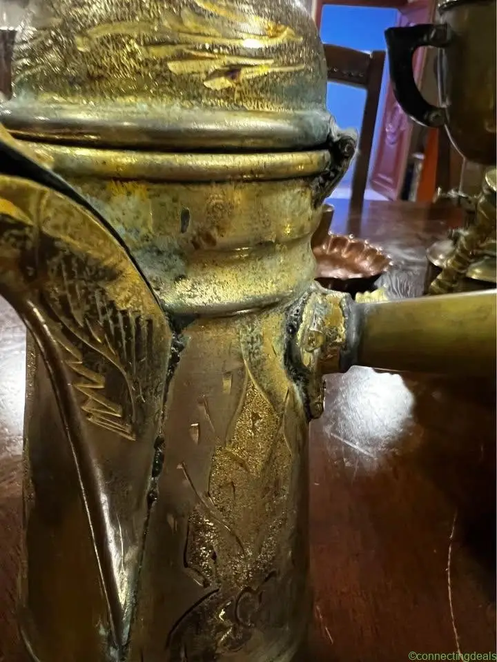 Vintage Persian Brass Dallah
