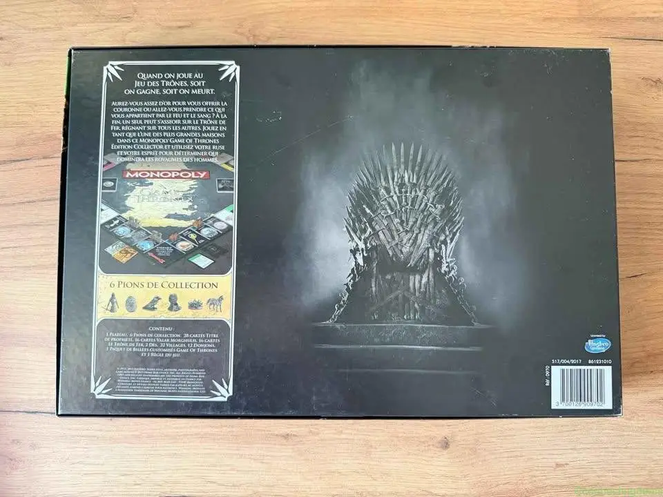 Monopoly Édition Collector Game of Thrones