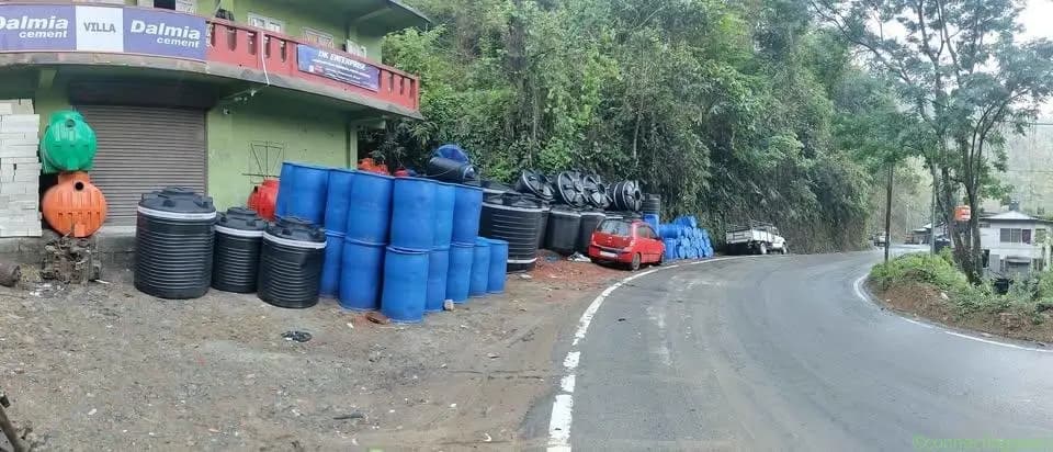 TUIZEM/SEPTICTANK/BLUE HDPE DRUM/DYNA ROOF/DOUBLE