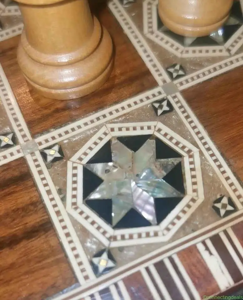 Antique Chess Table Made in Germany