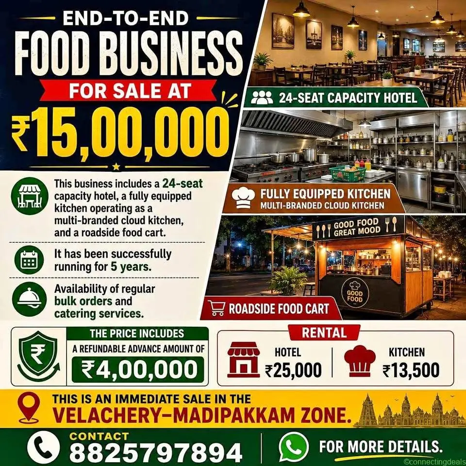 End-to-End Food Business for Sale 15,00,000 - Image 1