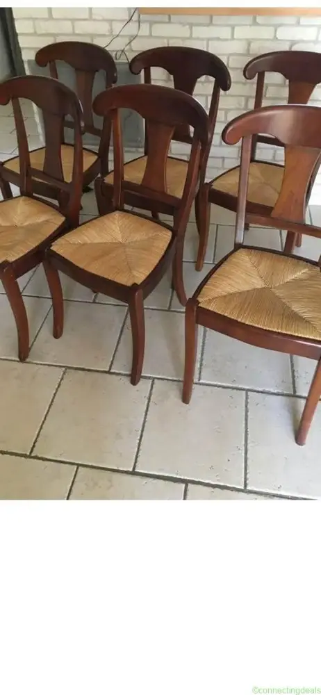 6 Chaises en merisier