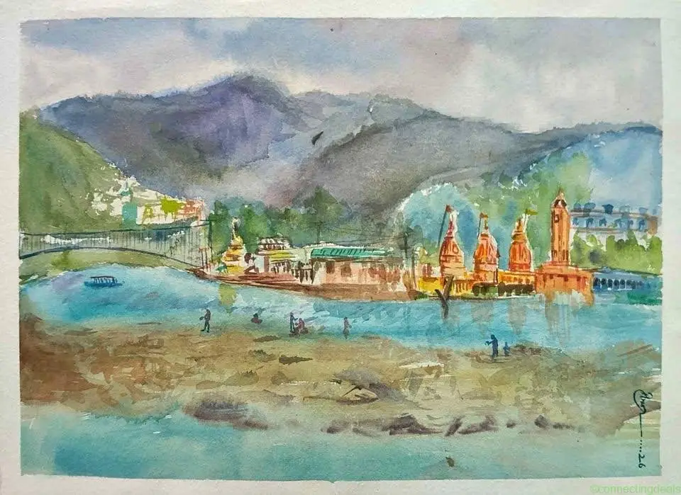 Watercolor landscape