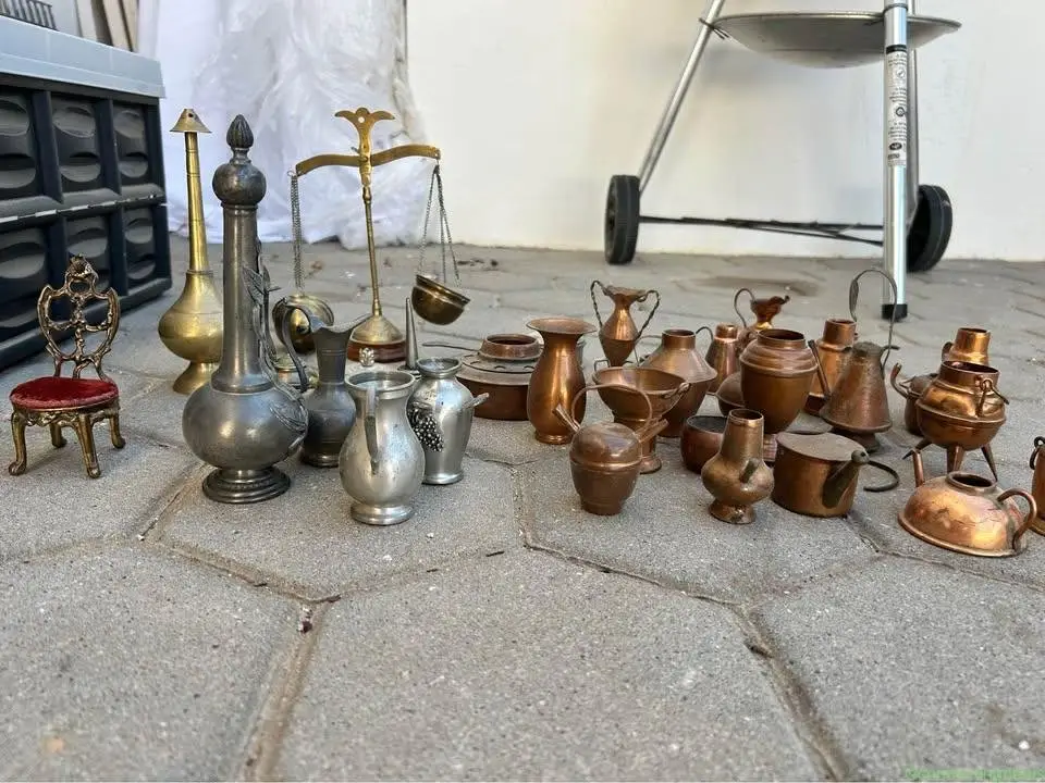 Vintage Miniature Metal Collection (33 Pcs). - Image 1