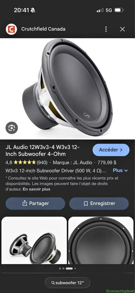 JL Audio 12W3v3-4 12-Inch Subwoofer