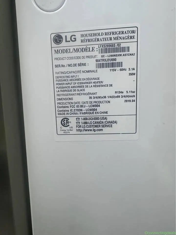 LG - 28 cubic feet- French door fridge- LFXS28968S