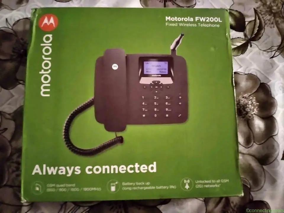 Sim based Motorola wireless telephone instrument