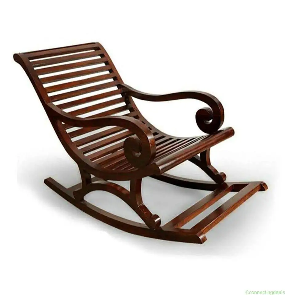 BRANDNEW TEAKWOOD ROCKING CHAIR MALAMINE POLISH