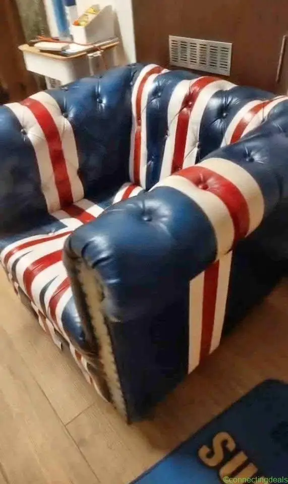 PRIMIUM CHESTERFIELD LEATHER SOFA