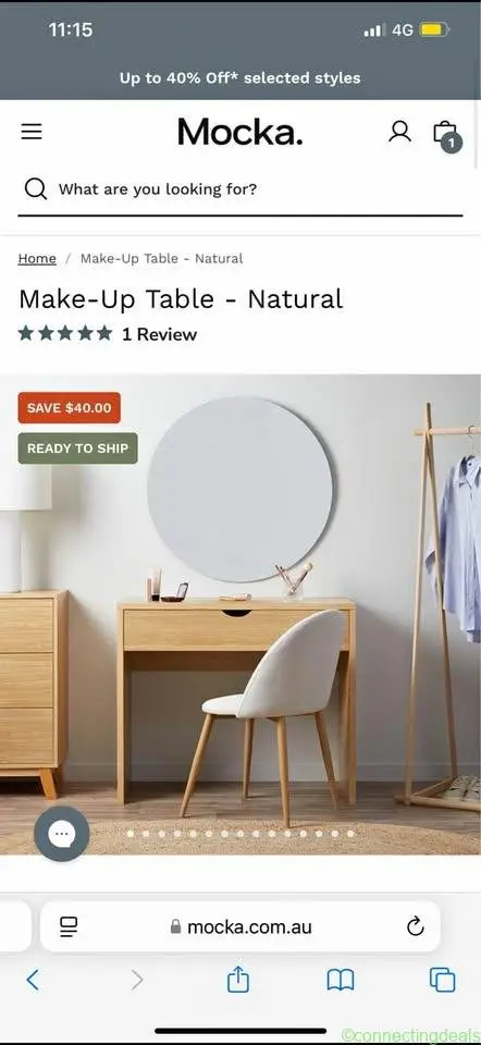 Mocka makeup table