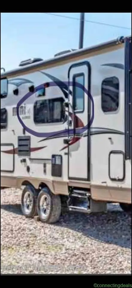 RV frameless window - 48x15