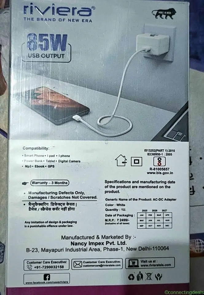Mobile charger 85W