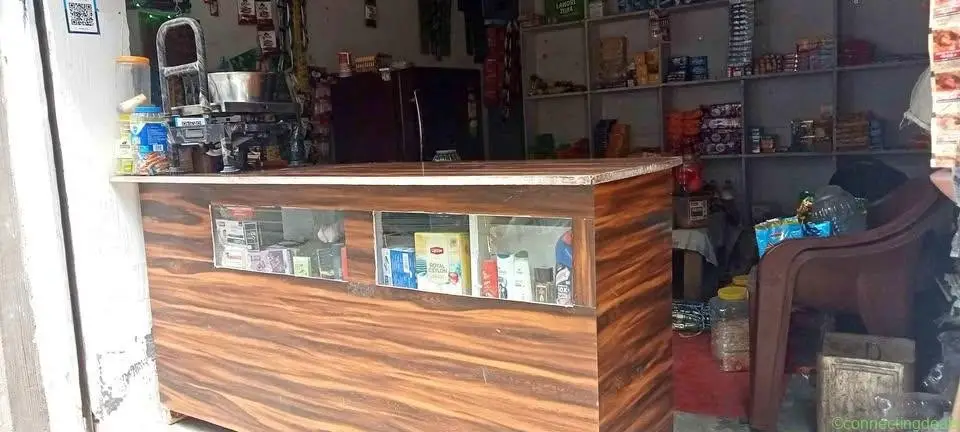 Wooden departmental counter