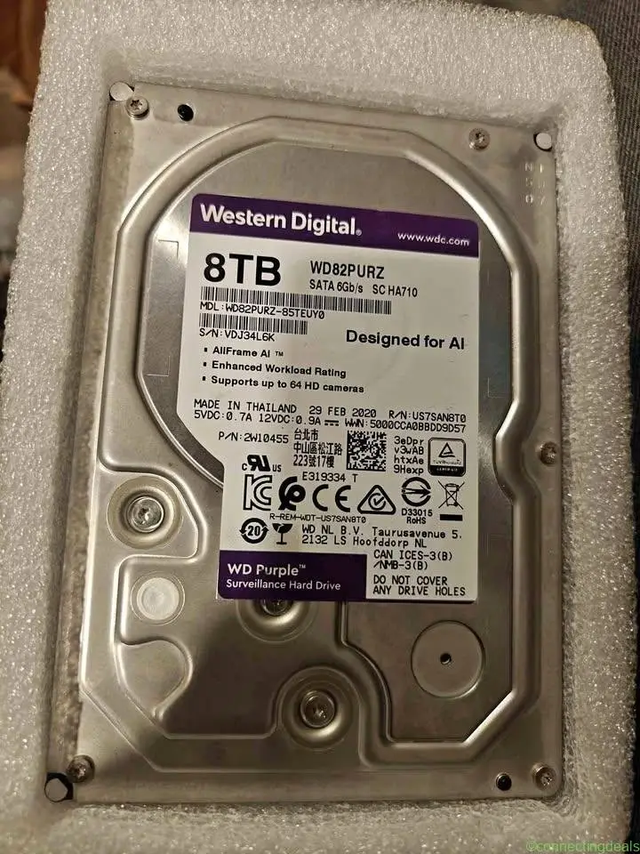 8TB WD Surveillance HDD - Image 1