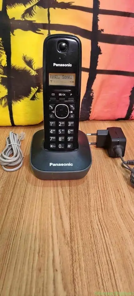 Téléphone fixe Panasonic sans fil khedam jami3