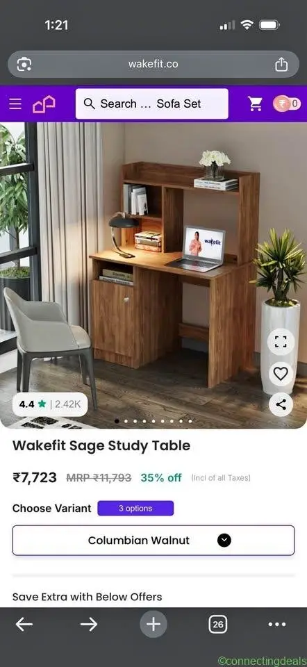 Wakefit Sage Study Table