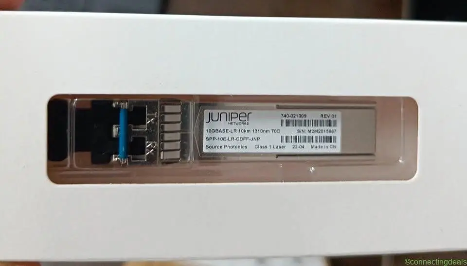 Juniper Networks SFP+ optical transceiver module. - Image 1