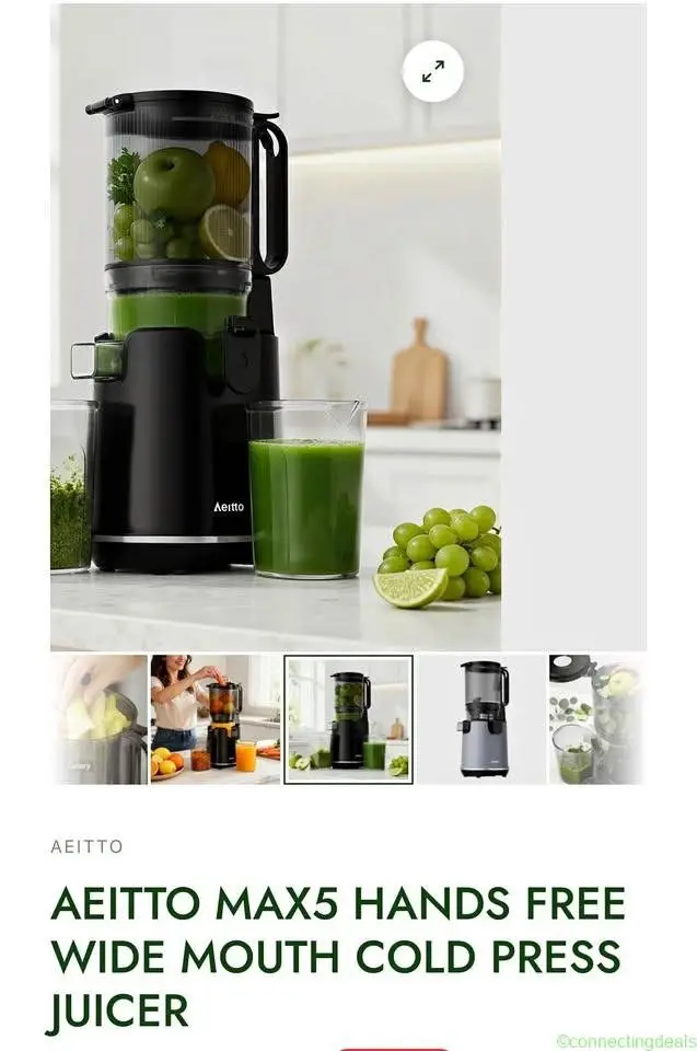 Aeitto MAX5 Hands Free Wide Mouth Cold Press