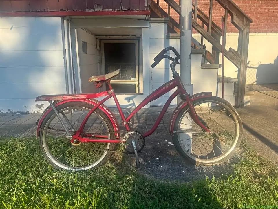 Red vintage Bike