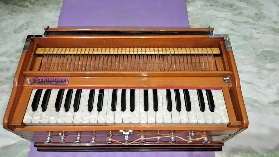 Trimurti brand hand-pumped Indian harmonium. - Image 1