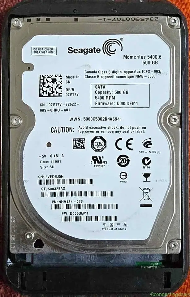 Seagate Momentus 5400.6, WD Blue 500GB & 1TB