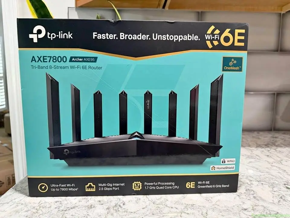 TP-Link Archer AXE95 AXE7800 Tri-Band Wi-Fi 6E