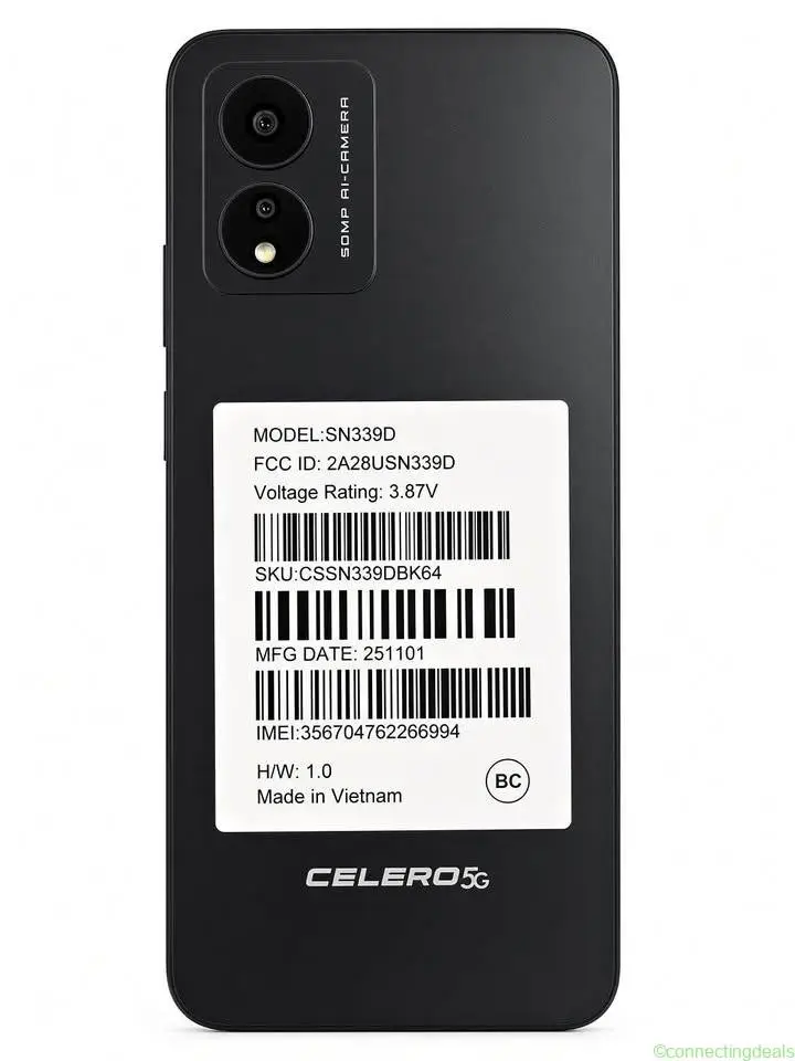 Free service Celero 5g phone