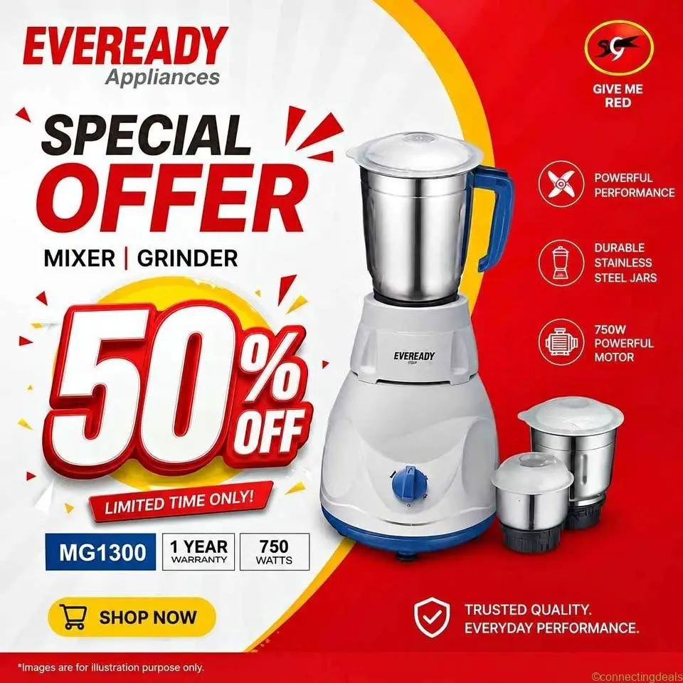 Everyday mixer grinder 50% off