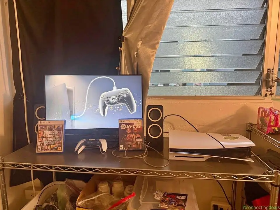 PS5 and monitor