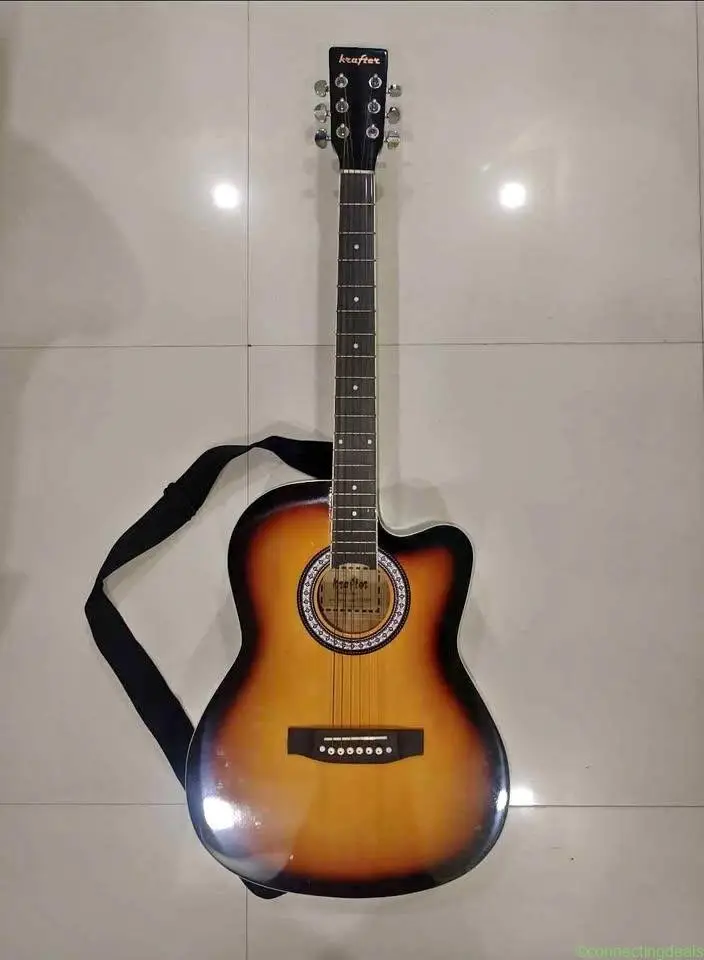 🎸 Krafter Cutaway Acoustic Guitar – Like New |