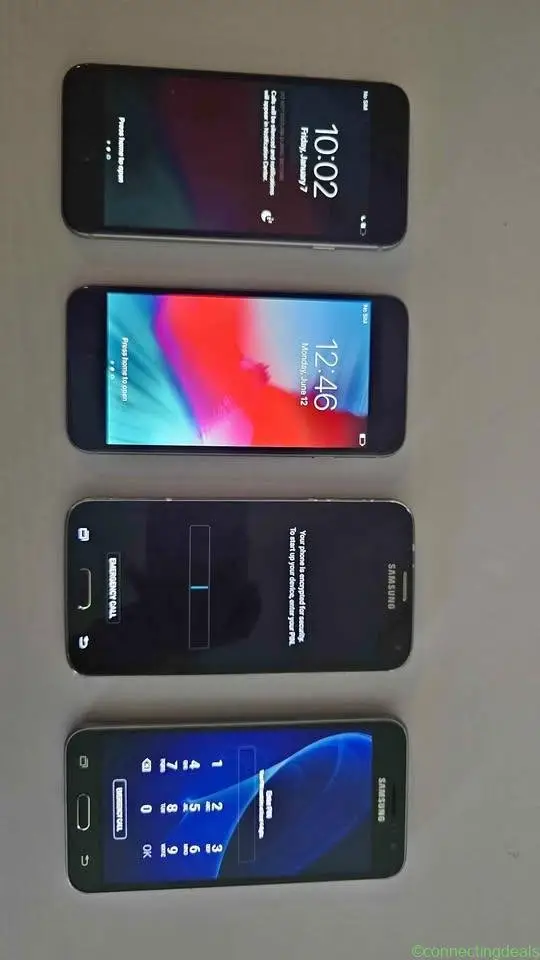 Old Smartphones: 2 iPhone 6, Samsung S5, Samsung