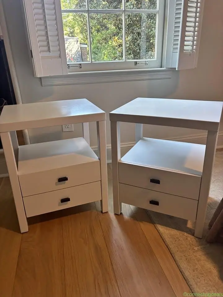 Set of 2 Modern Nightstands