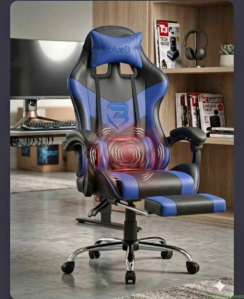كرسي Gaming بالمساج مريح للعمل ، الدراسة وال