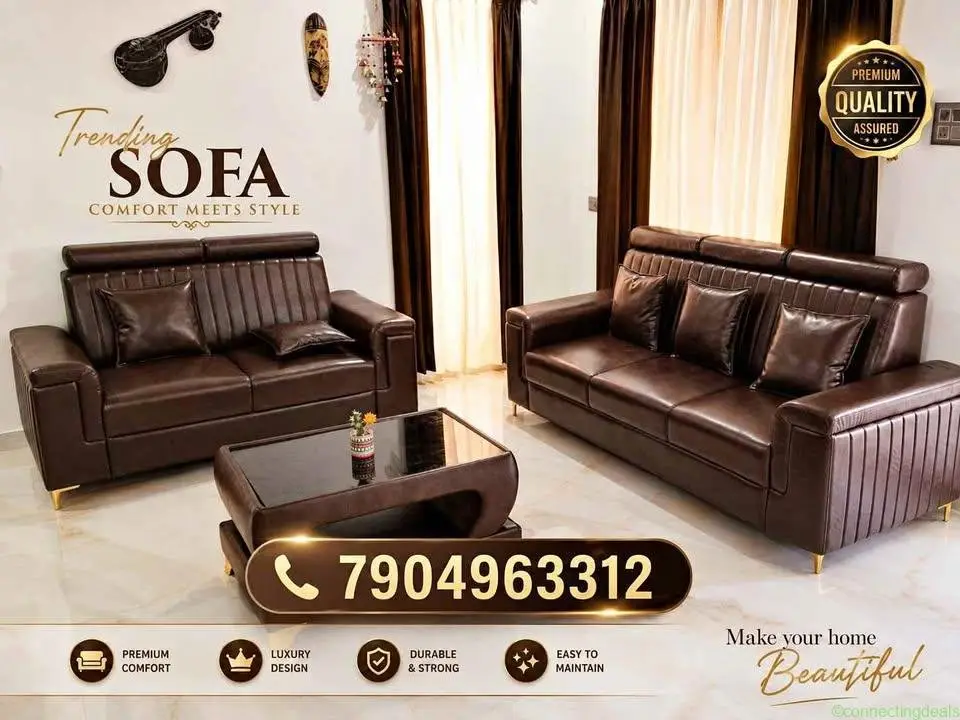 5seater sofa,teapoy - Image 1
