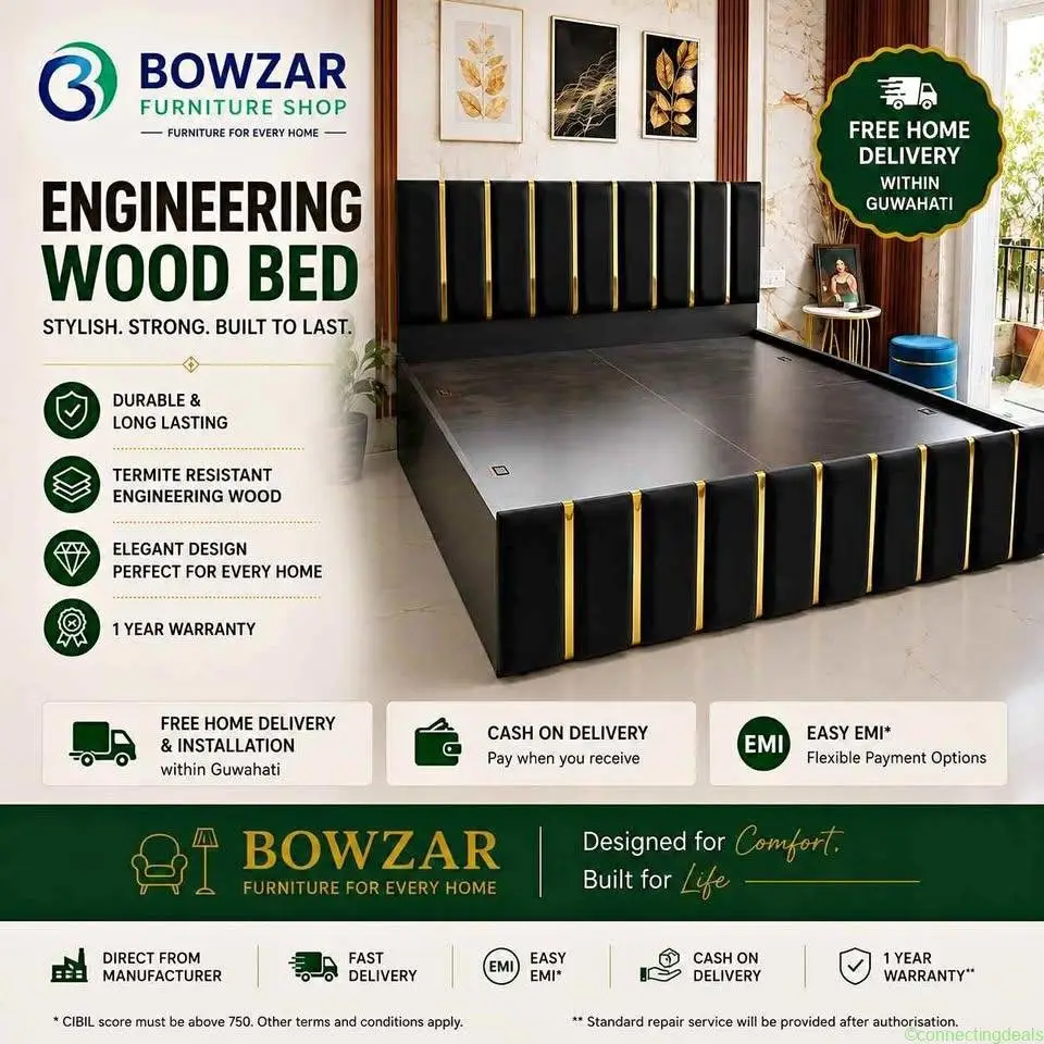Bowzar New King Size Bed Free Delivery within