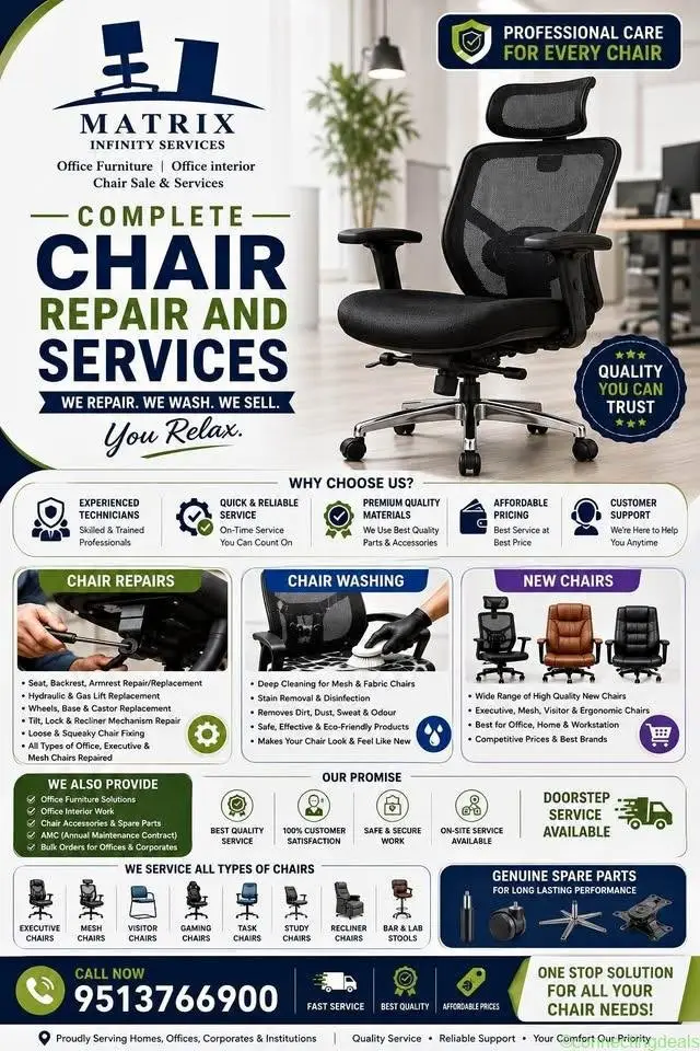 Office chairs repair and services
