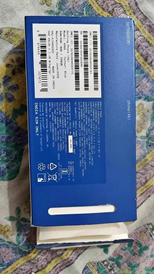 Nothing phone 4a 8gb ram 256gb storage