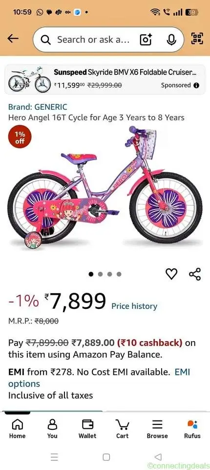Hero Angel 16T Kids Cycle