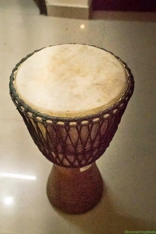 Soundglitz Wooden Djembe Hand Drum 13