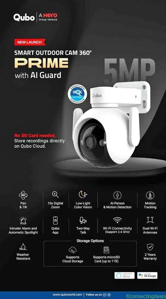 QUBO WIFI 5MP PTZ