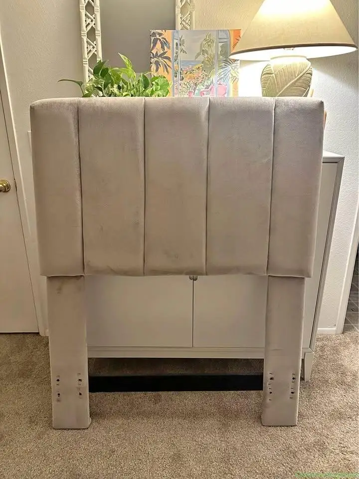 Beautiful Twin Velvet Headboard - Image 1